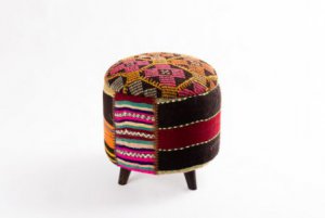 Ottoman Handmade Puff Mixed Color 3