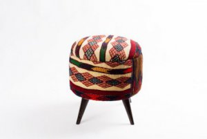 Ottoman Handmade Puff Mixed Color 2