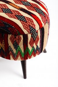 Ottoman Handmade Puff Mixed Color 2
