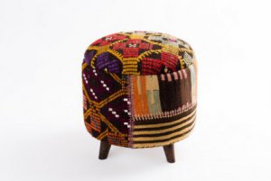 Ottoman Handmade Puff Mixed Color 1