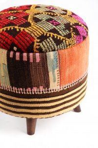 Ottoman Handmade Puff Mixed Color 1