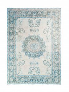 Iranian Bidjar Carpet Blue And White