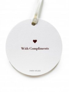 With Compliments Gift Tag