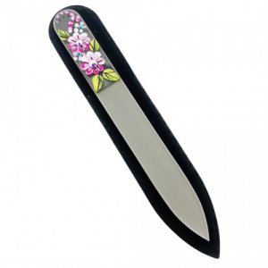 Duo PinkFuscia Flowers Nail File