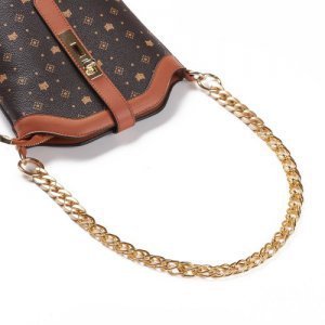 GoldMatte Gold Chain Bag Strap