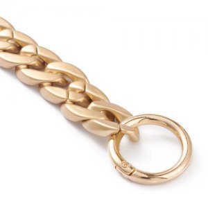 GoldMatte Gold Chain Bag Strap