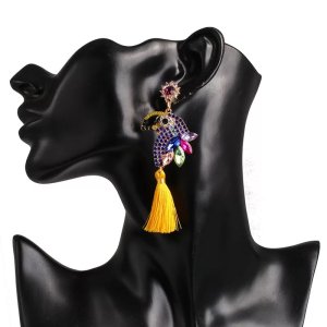 Bird Tassel Earrings