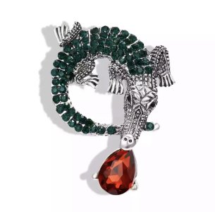 Crocodile Brooch