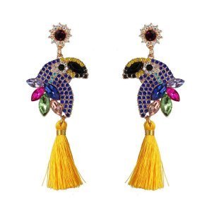 Bird Tassel Earrings