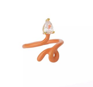 Orange Drop Ring