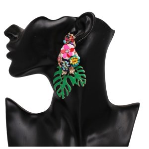 Green Leaves Earrings