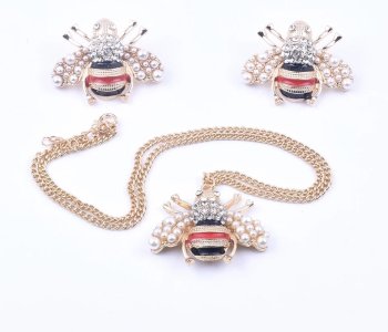 Fly Set Necklace Earrings