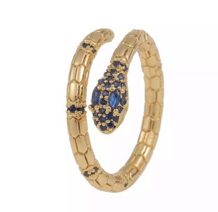 Blue Serpent Ring