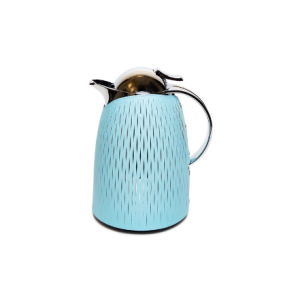 Thermal Carafes 1.5 L  in Sky Blue with Leather Cover 
