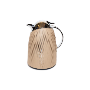 Thermal Carafes 1.5 L  in Taupe with Leather Cover 