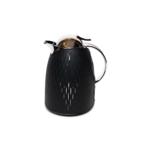 Thermal Carafes 1 L  in Black with Leather Cover 