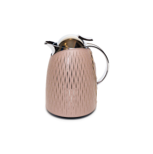 Thermal Carafes 1 L  in Rosy Brown with Leather Cover 