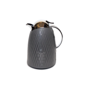 Thermal Carafes 1 L  in Dark Grey with Leather Cover 