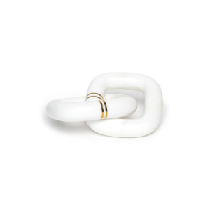 Marble Links in White Stone