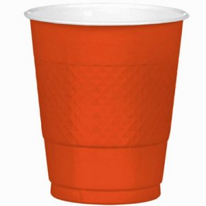 Orange Peel Plastic Cups 12Oz, 20Pcs