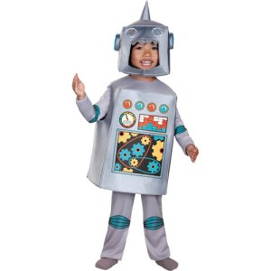 Retro Robot Kids Costume Size M 3T-4T