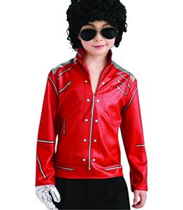 Beat It Red Zipper Kids Michael Jackson Costume Jacket Size S