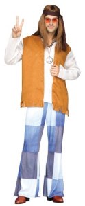 Hippie Gauze Adult Costume pants one size