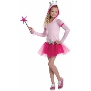 Hooded Tutu Dress Kids Glinda The Good Witch Costume Size S