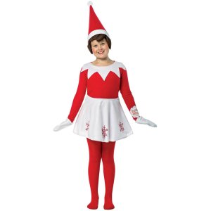  Costume Elf On The Shelf Dress child  Costume Size  7-10 years
