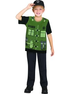 Occupation Shirt - Military one size 3-6 years