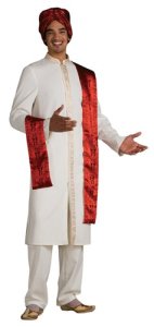 Deluxe Adult Man Bollywood Guy Costume one size M