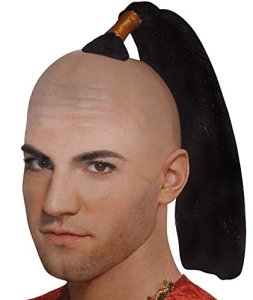 Wig - Bald W/Ponytail