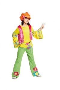 Tween Flower Power Hippie Costume Tween Size Small