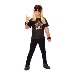 Rocker Kids Costume Size M