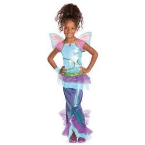 Aisha Mermaid Deluxe Costume-Girls Size  M (7-8)