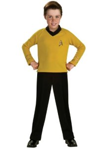 Costume Star Trek Gold boy Shirt Costume Size  L