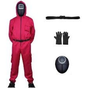 Squid Game Costume Red -Size XL- adult