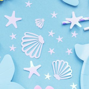 Narwhal Party Collection Confetti Narwhal, Iridescent, 23G