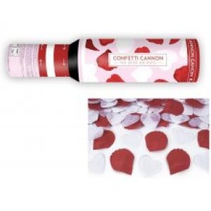 Confetti Cannon Rose Petals and Hearts, 30Cm 