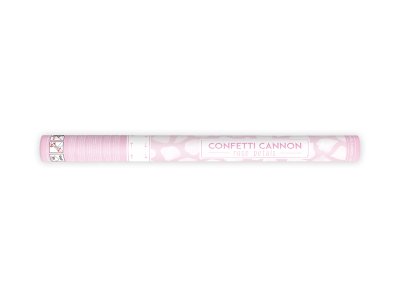 Confetti Cannon With Rose Petals, White, 60Cm 
