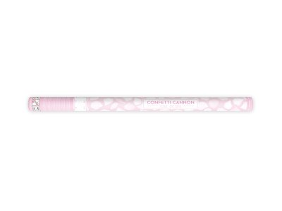 Confetti Cannon With Rose Petals, White, 80Cm