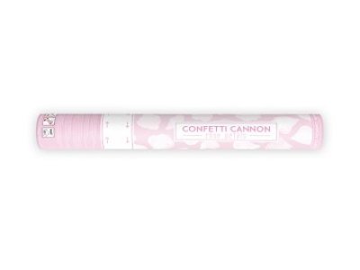 Confetti Cannon With Rose Petals, White, 40Cm 