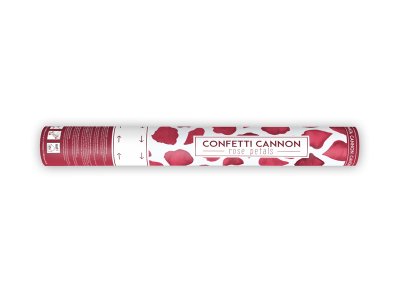 Confetti Cannon With Rose Petals, Deep Red, 40Cm