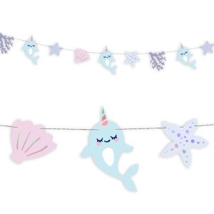 Narwhal Party Collection Garland Narwhal Under The Sea 1 pc