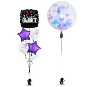 Congratulation Graduate Black Balloons