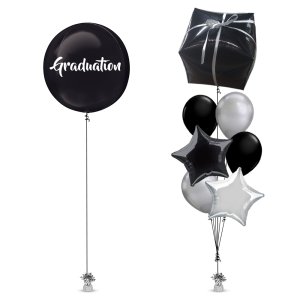 Black Balloon Graduation