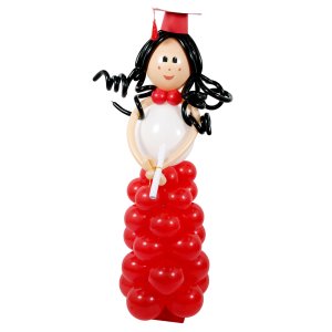 Red Graduation Girl