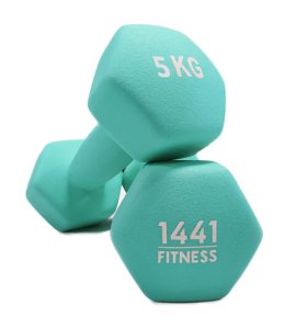 1441 Fitness Neoprene Dumbbell Pair - 5 kg