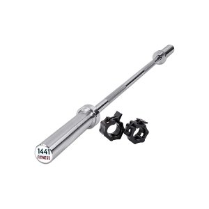1441 Fitness 4 Ft Olympic Barbell with Collars - 7 Kg