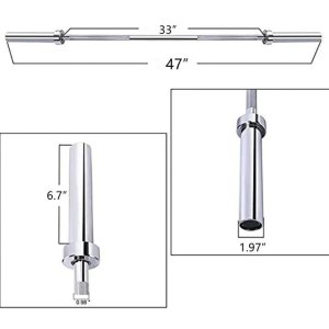 1441 Fitness 4 Ft Olympic Barbell with Collars - 7 Kg
